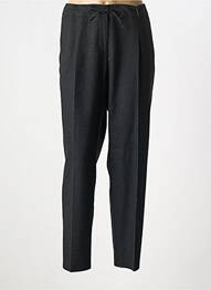 Pantalon drept închidere cu fermoar sub clapetă cu cârlig mărime normală negru GERRY WEBER femme