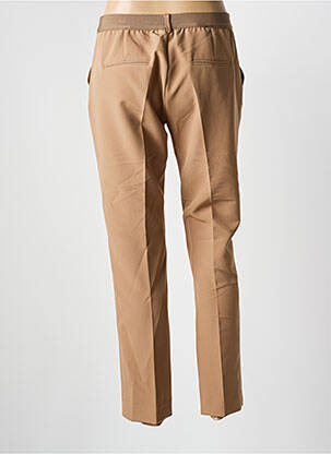 Pantalon slim țesătură poplin mărime normală maro SIGNE NATURE femeie