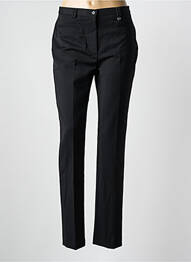 Pantalon slim țesătură poplin mărime normală negru BRUNO SAINT HILAIRE femme