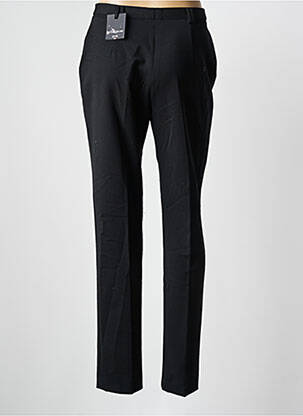 Pantalon slim țesătură poplin mărime normală negru BRUNO SAINT HILAIRE femeie