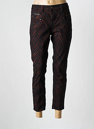 Pantalon 7/8 elasticitate mărime normală negru FREEMAN T.PORTER femeie