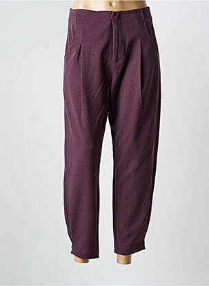 Pantalon drept violet DESIGUAL femeie