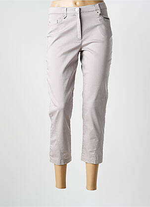 Pantalon trei sferturi gri CHRISTINE LAURE femeie