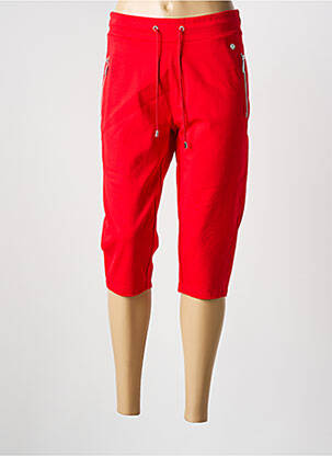 Pantalon trei sferturi roșu HAJO femeie