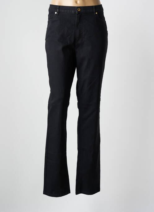 Blugi cu croială dreaptă negru BRUNO SAINT HILAIRE femeie