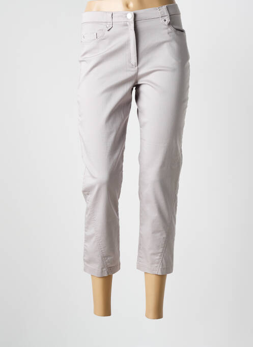 Pantalon trei sferturi gri CHRISTINE LAURE femeie