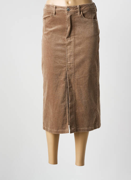 Fustă midi maro GARCIA femeie