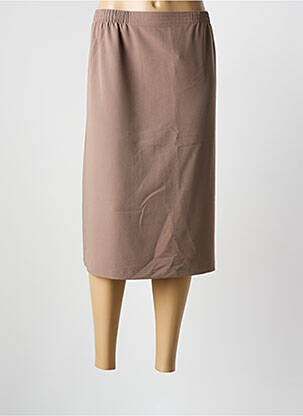 Fustă midi maro GRIFFON femeie