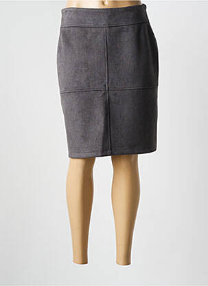 Fustă midi gri PLURIELLES femeie