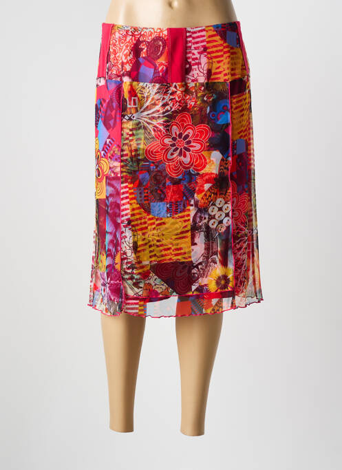 Fustă midi roșu FRANCE RIVOIRE femeie