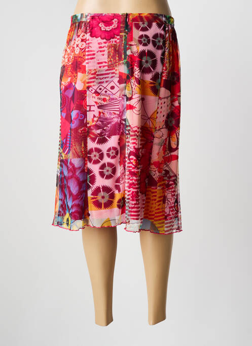 Fustă midi roșu FRANCE RIVOIRE femeie