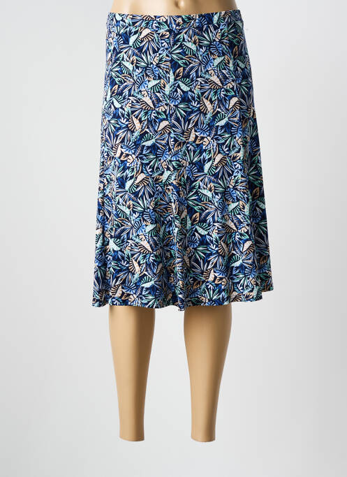 Fustă midi albastru GEVANA femeie