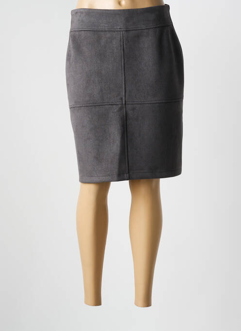 Fustă midi gri PLURIELLES femeie