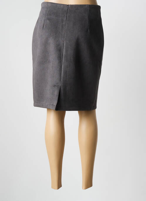 Fustă midi gri PLURIELLES femeie