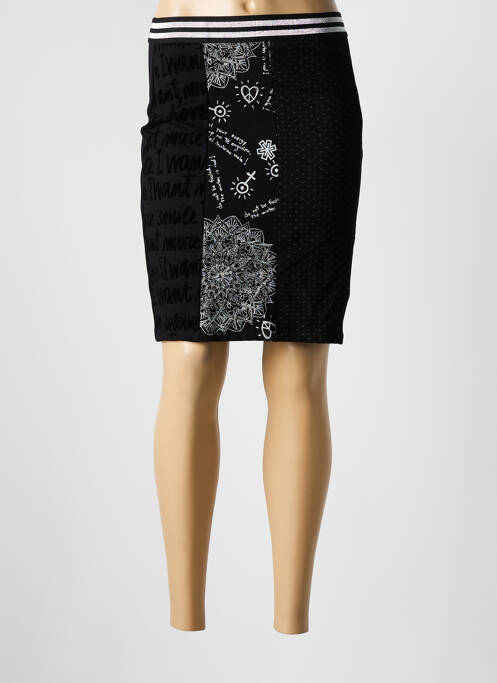 Fustă scurtă negru DESIGUAL femeie