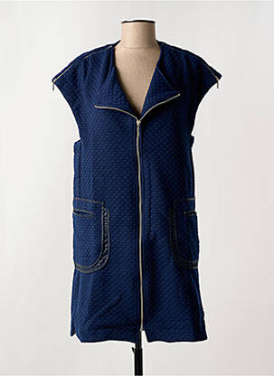 Rochie scurtă fără mâneci fără mâneci albastru ARELINE femeie