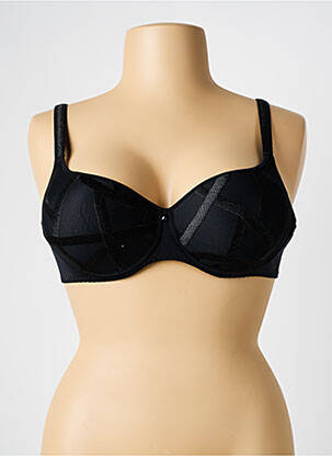 Sutien efect material satinat top sutien modelat negru LOUISA BRACQ femeie