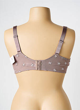 Sutien efect material satinat top sutien modelat maro LOUISA BRACQ femeie
