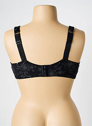 Sutien efect material satinat sutien cupe întregi cu decolteu înalt negru ULLA DESSOUS femeie