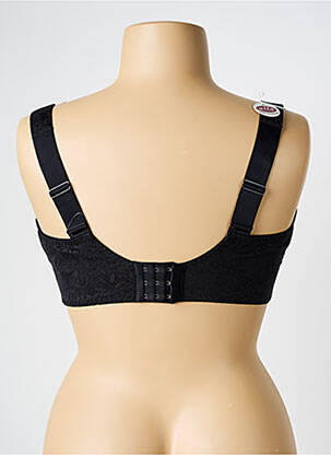 Sutien efect material satinat sutien cupe întregi cu decolteu înalt negru ULLA DESSOUS femeie