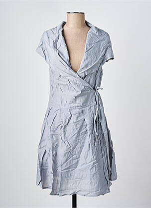 Rochie midi mâneci scurte mâneci scurte albastru ARELINE femeie