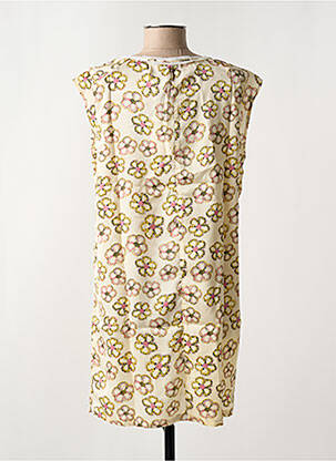 Rochie scurtă mâneci scurte mâneci scurte bej ARELINE femeie
