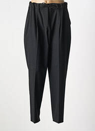 Pantalon larg închidere cu fermoar sub clapetă cu cârlig mărime normală negru GERRY WEBER femme