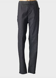 Pantalon drept elasticitate mărime normală negru GEVANA femme