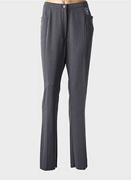 Pantalon drept elasticitate mărime normală gri GEVANA femme