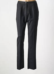 Pantalon slim talie elastică mărime normală negru GEVANA femme
