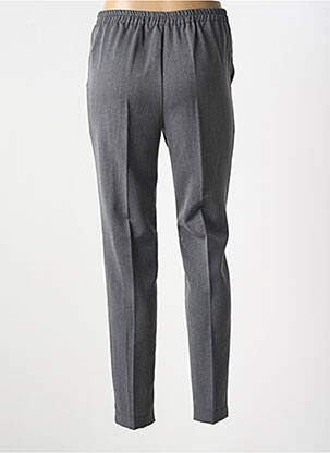 Pantalon slim talie elastică mărime normală gri GEVANA femeie