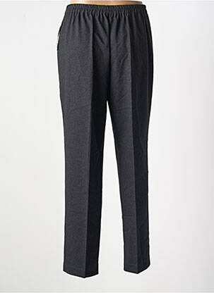 Pantalon drept țesătură poplin mărime normală gri GEVANA femeie