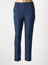 Pantalon slim talie elastică mărime normală albastru GEVANA femme
