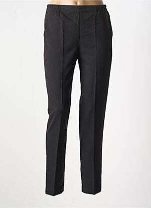Pantalon slim talie elastică mărime normală negru GEVANA femeie