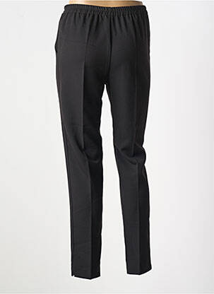 Pantalon slim talie elastică mărime normală negru GEVANA femeie