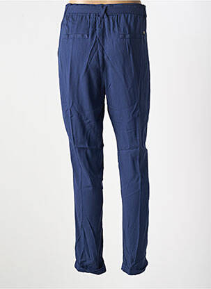 Pantalon slim talie elastică mărime normală albastru DEELUXE femeie