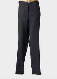 Pantalon drept țesătură crep mărime normală negru FRANCOISE F femme