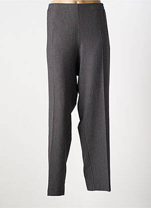 Pantalon drept țesătură poplin mărime normală gri FRANCOISE F femeie