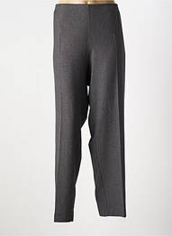 Pantalon drept țesătură poplin mărime normală gri FRANCOISE F femme