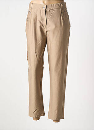 Pantalon 7/8 elasticitate mărime normală bej MERI & ESCA femeie