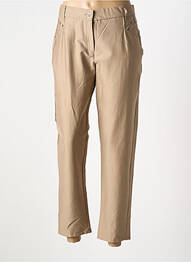 Pantalon 7/8 elasticitate mărime normală bej MERI & ESCA femme
