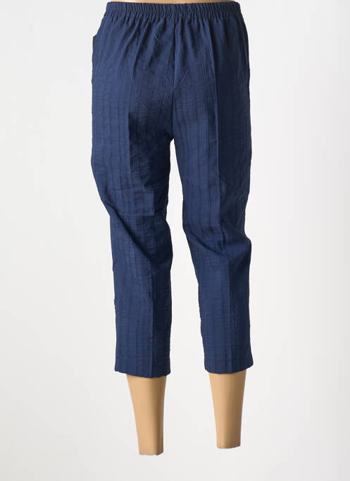 Pantalon trei sferturi croială dreaptă mărime normală albastru GEVANA femme