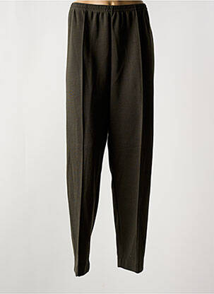 Pantalon drept elasticitate talie înaltă verde GRIFFON femeie