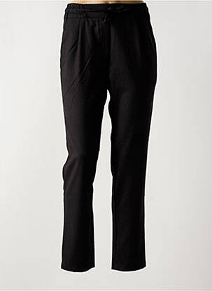 Pantalon slim talie elastică mărime normală negru LA FEE MARABOUTEE femeie