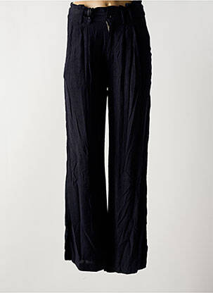 Pantalon evazat talie cu cleme talie înaltă negru TEDDY SMITH femeie