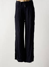Pantalon evazat talie cu cleme talie înaltă negru TEDDY SMITH femme