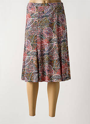 Fustă midi roșu GEVANA femeie