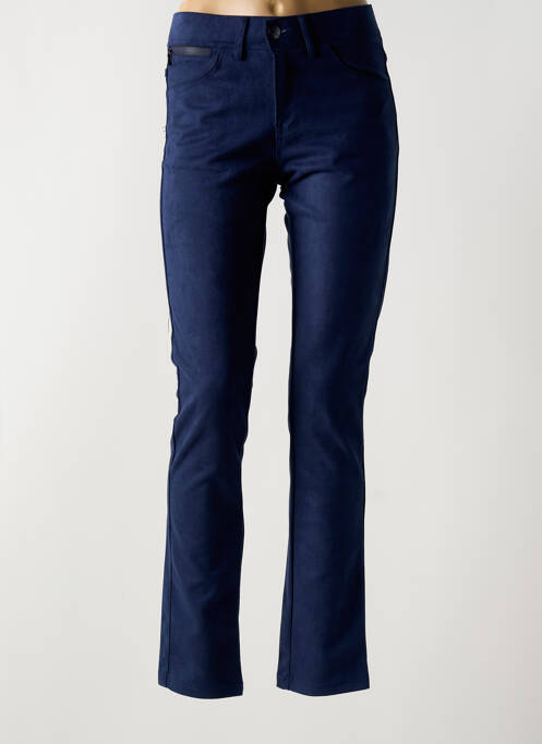 Pantalon slim albastru GEVANA femeie