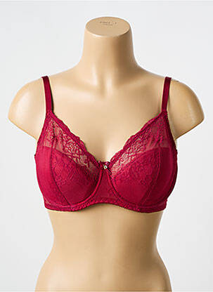 Sutien ușoară și transparentă sutien cupe întregi cu decolteu înalt violet LINGERIE STORY femeie