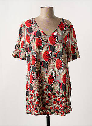 Tunică mâneci scurte roșu GRIFFON femeie